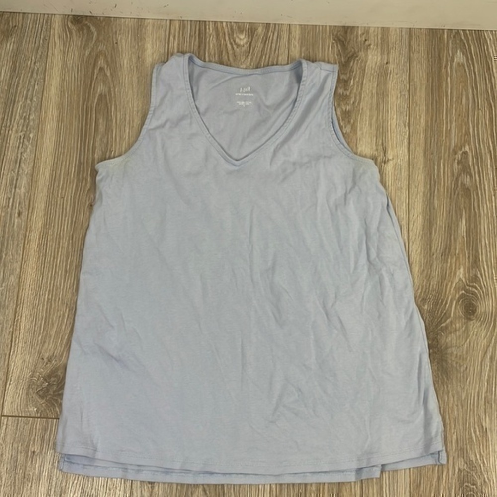J. Jill pima v neck lavender blue tank size Small